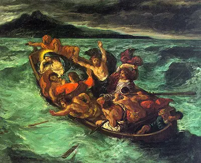 Christ on the Lake of Gennezaret (Christ Asleep during the Tempest) Eugene Delacroix